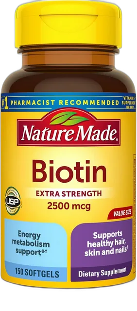 Extra Strength Biotin 2500 mcg Softgels