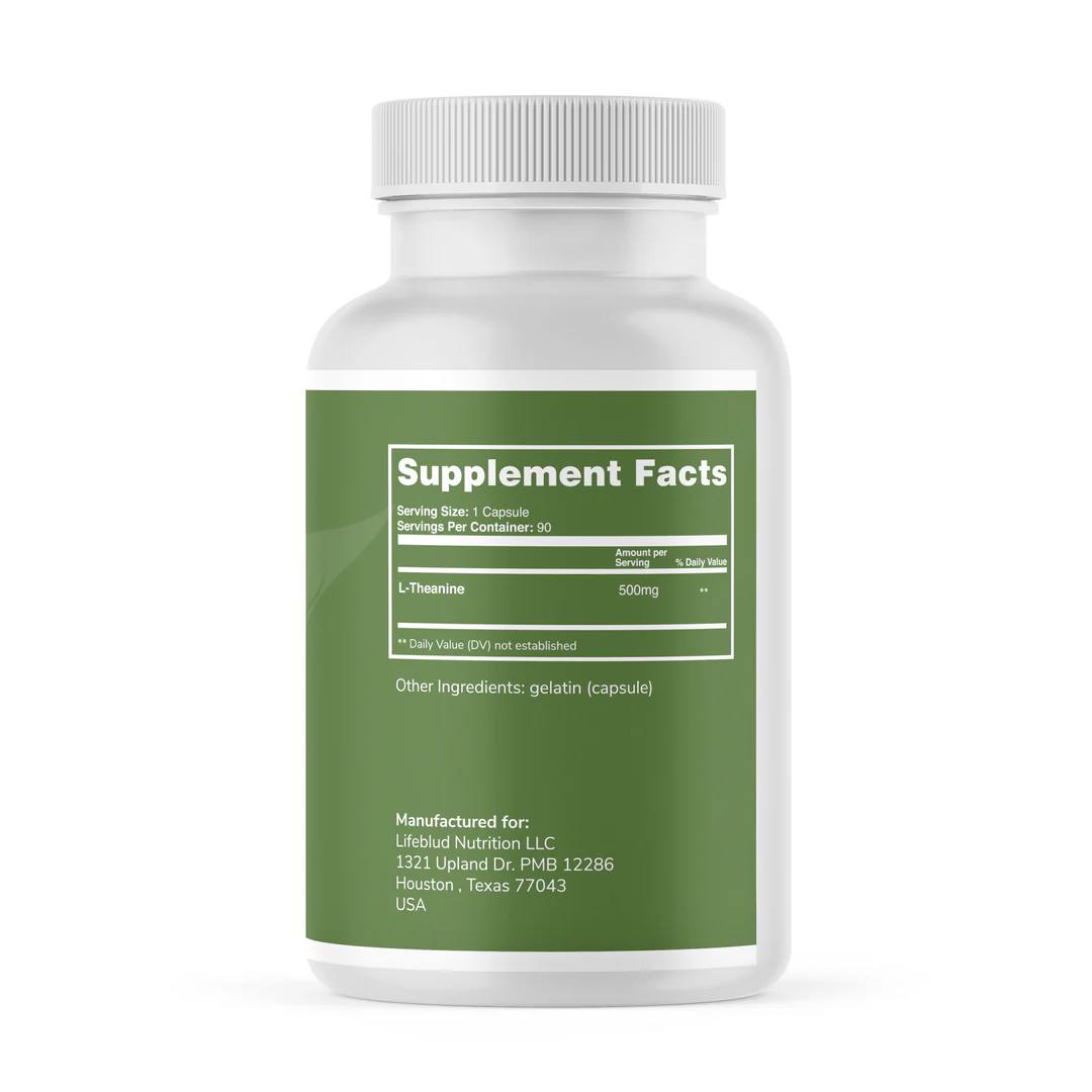 Thea supplement facts label
